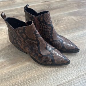 Marc Fisher Snake Bootie